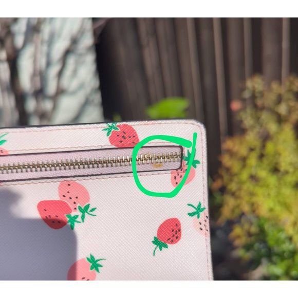 Kate Spade New York Staci Wild Strawberry Large Slim Bifold Wallet in Pink - Picture 6 of 6